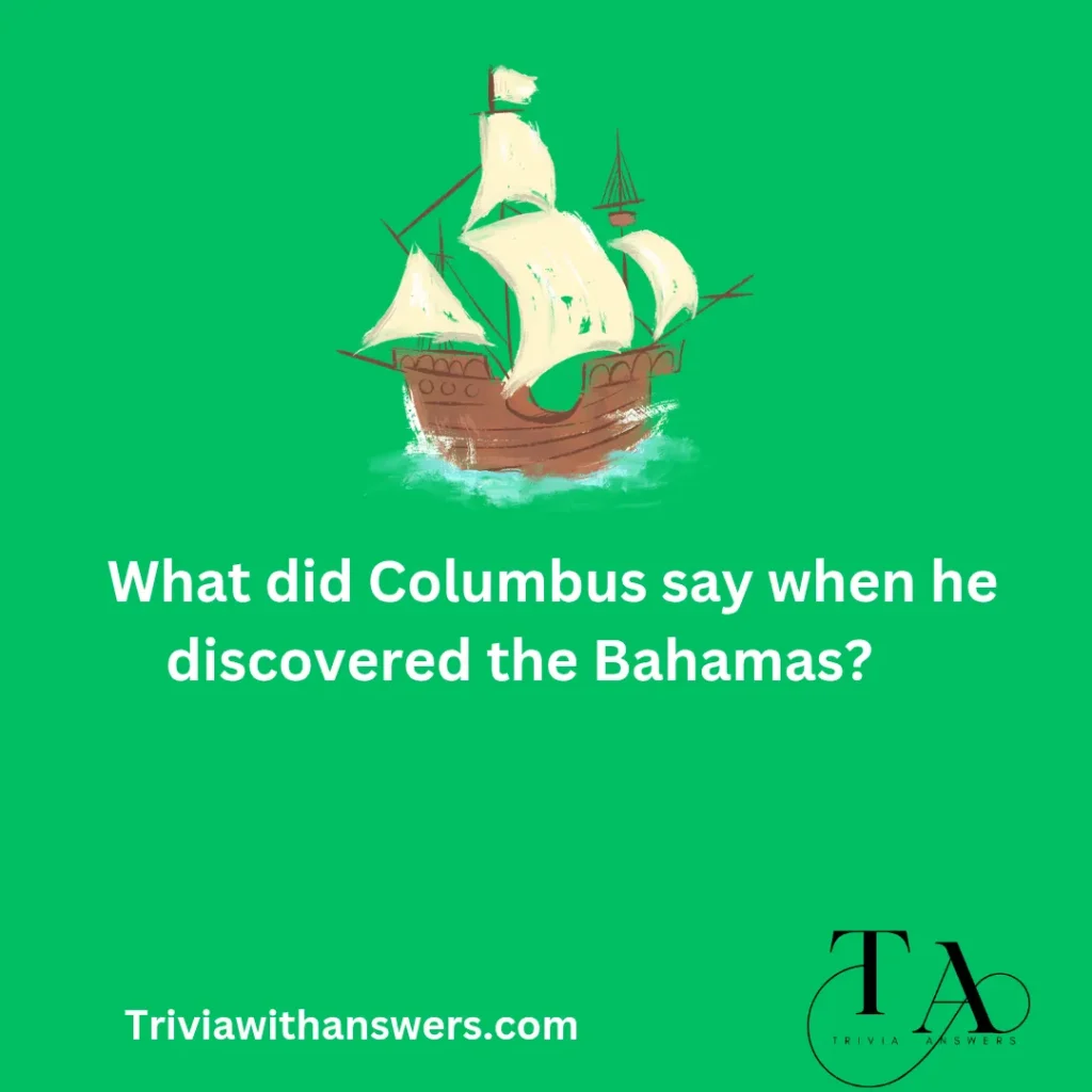 "Christopher Columbus Trivia Questions"