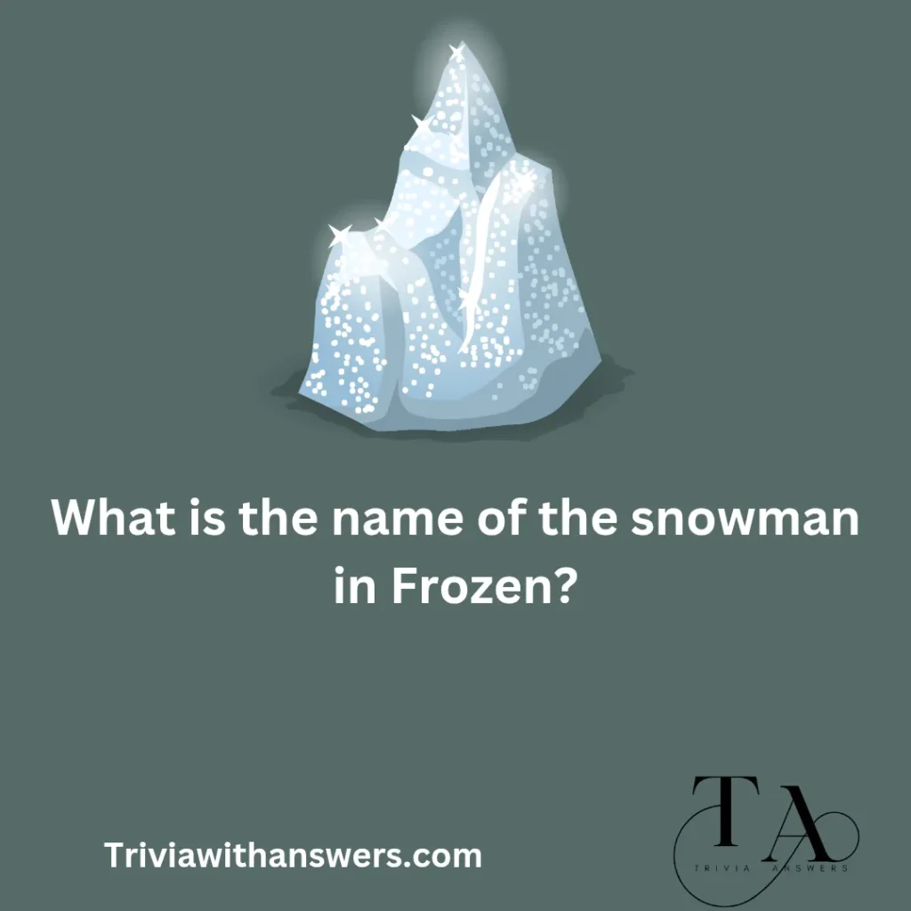 "Frozen Trivia Questions and Answers"