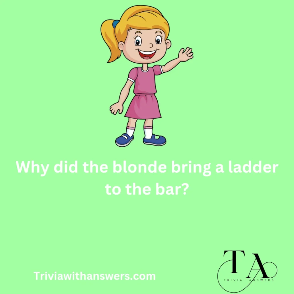 "Blonde Trivia Questions and Answers"