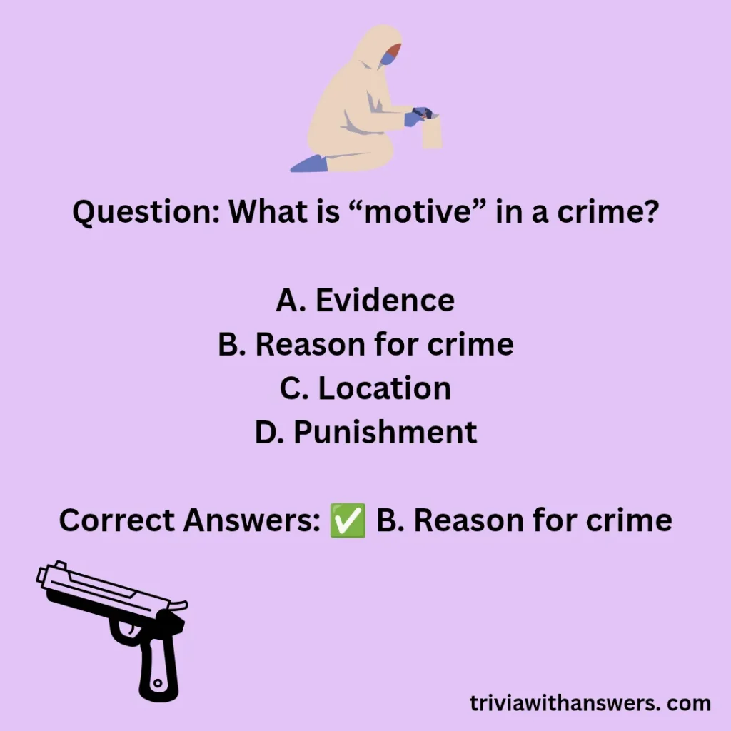 "True Crime Trivia Questions and Answers"