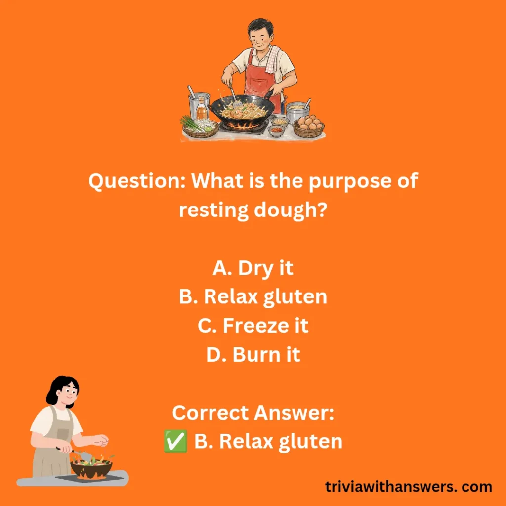 "Cooking Trivia Questions and Answers"