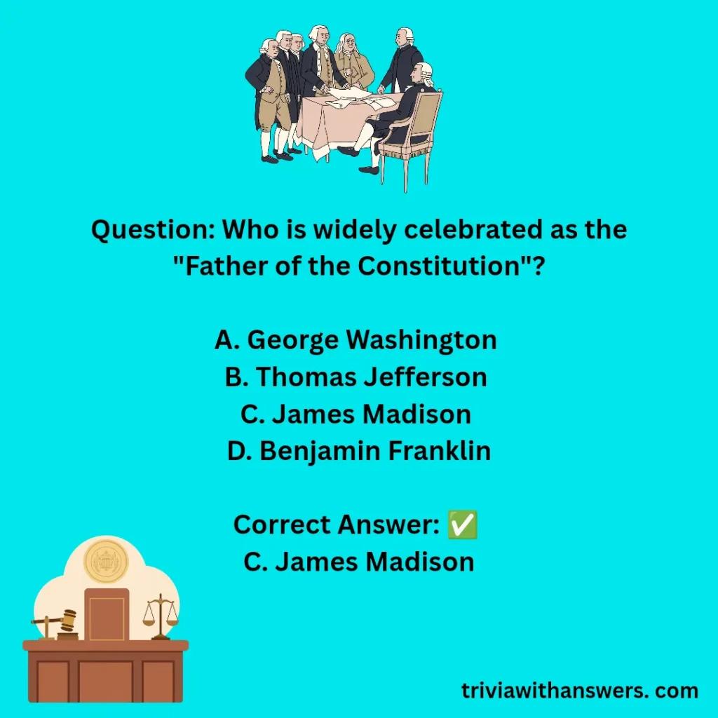 "Constitution Trivia Questions and Answers" 