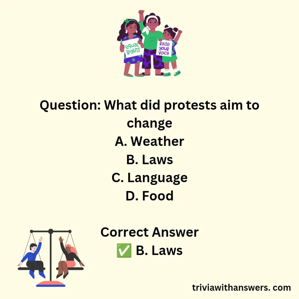 "Civil Rights Trivia Questions and Answers"