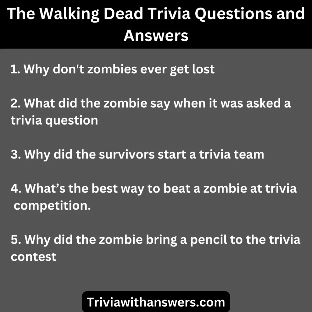 "The Walking Dead Trivia Questions and Answers"