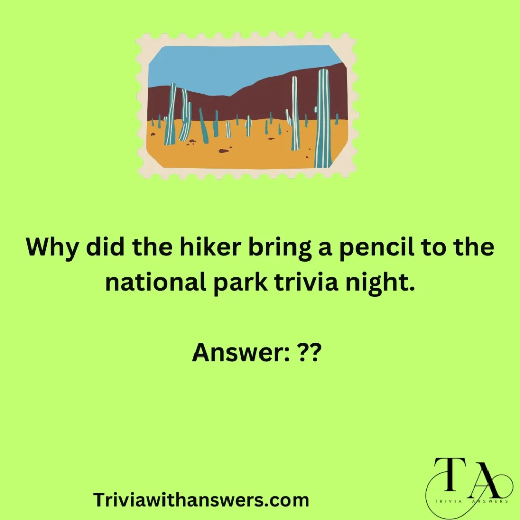National Park Trivia Questions And Answers"