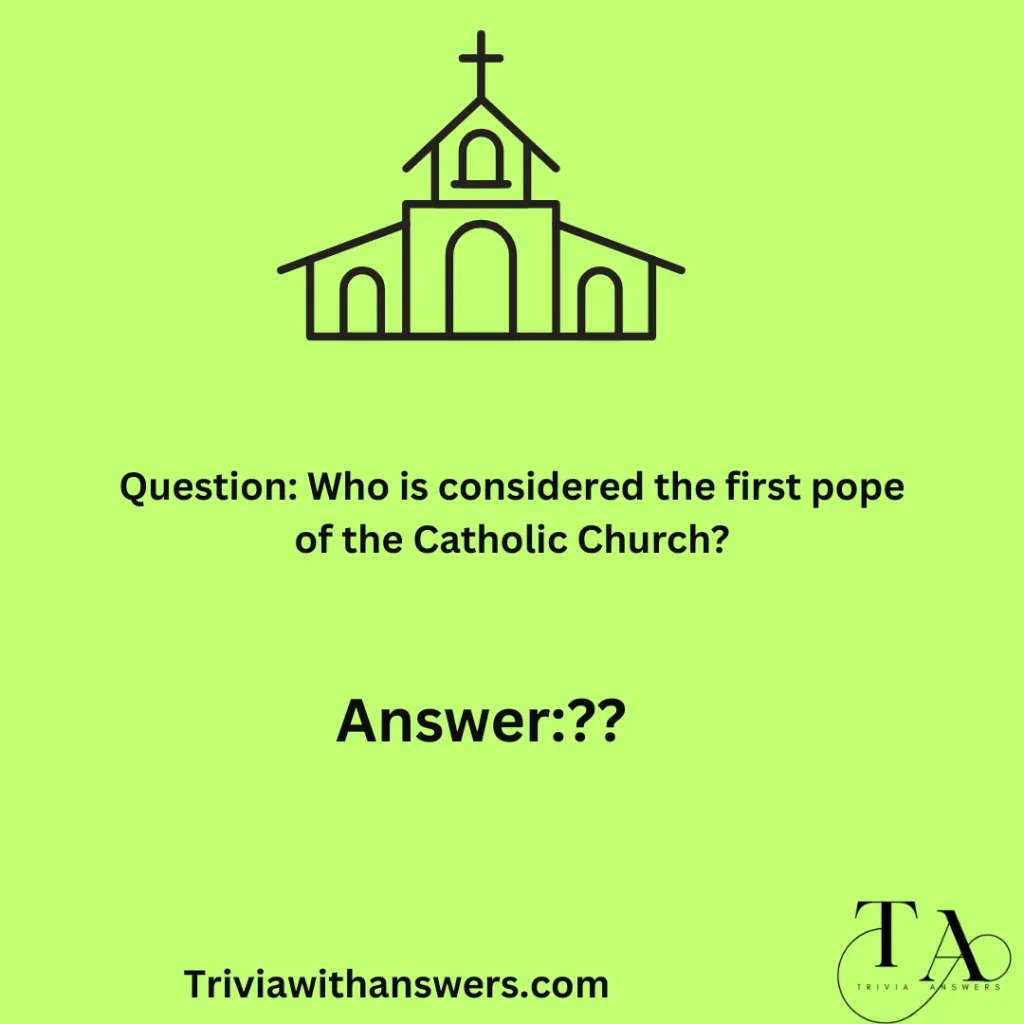 "Catholic Trivia Questions And Answers"