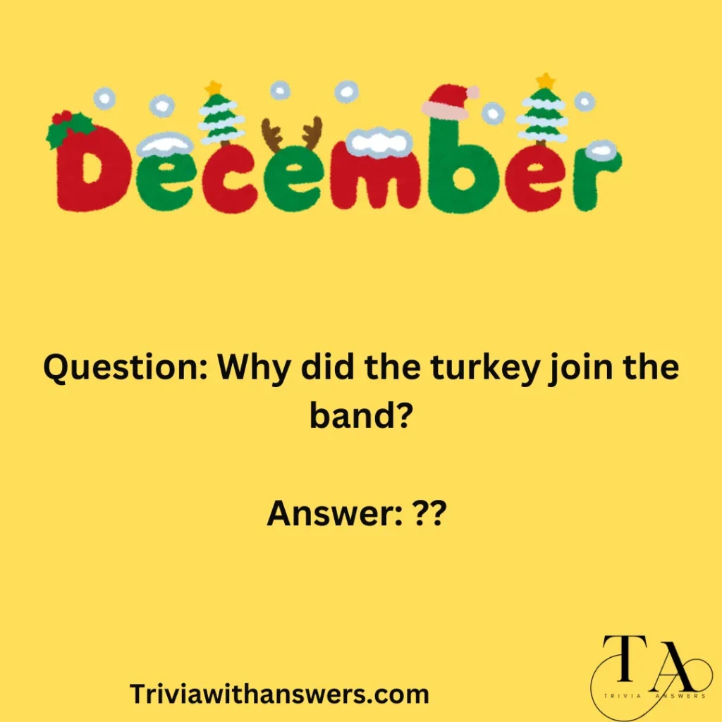 "Festive December Trivia Questions & Answers "