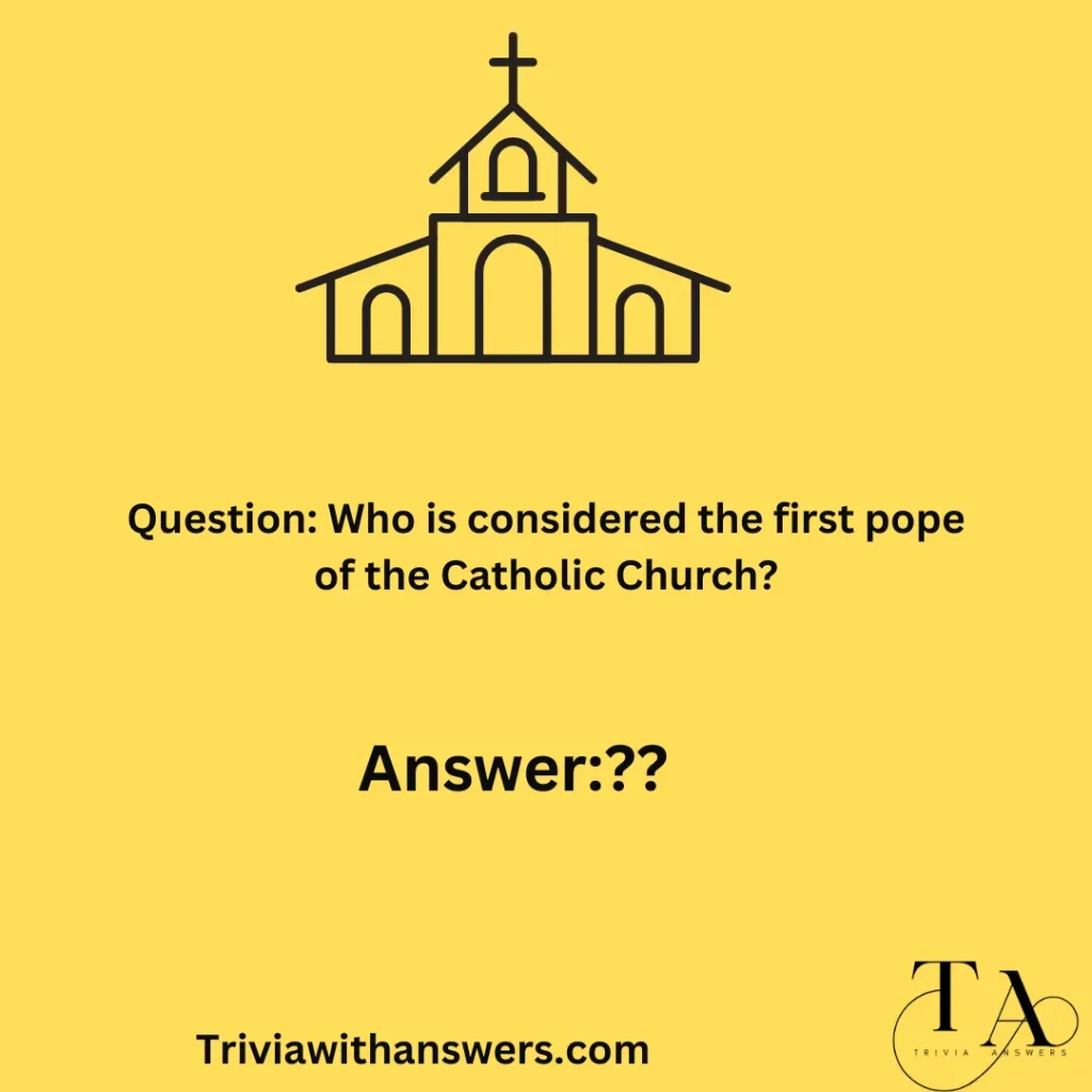 "Catholic Trivia Questions And Answers"