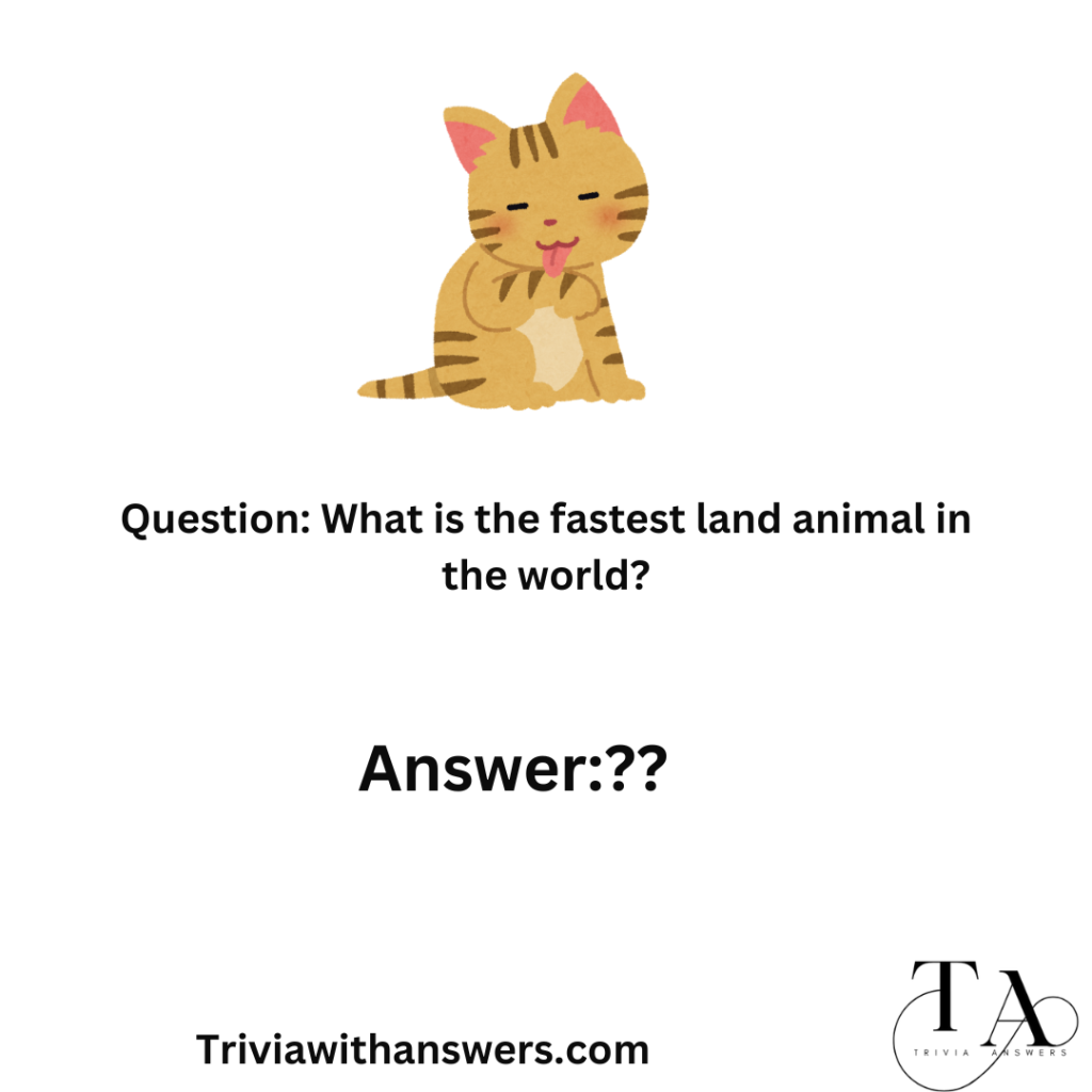 "Animal Trivia Questions And Answers "