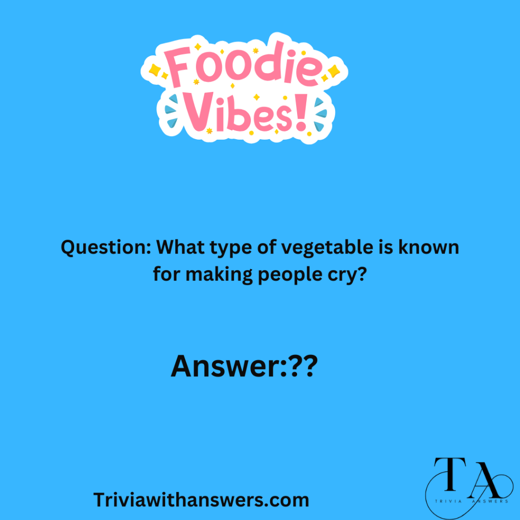 "Food Quiz Questions With Answers"