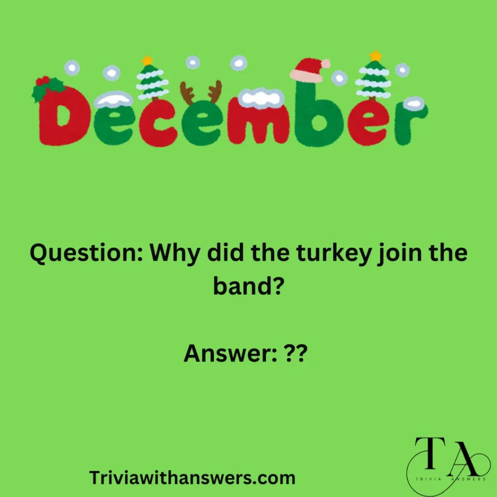"Festive December Trivia Questions & Answers "
