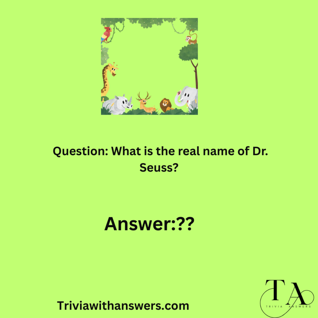 "Dr seuss trivia questions and answers"