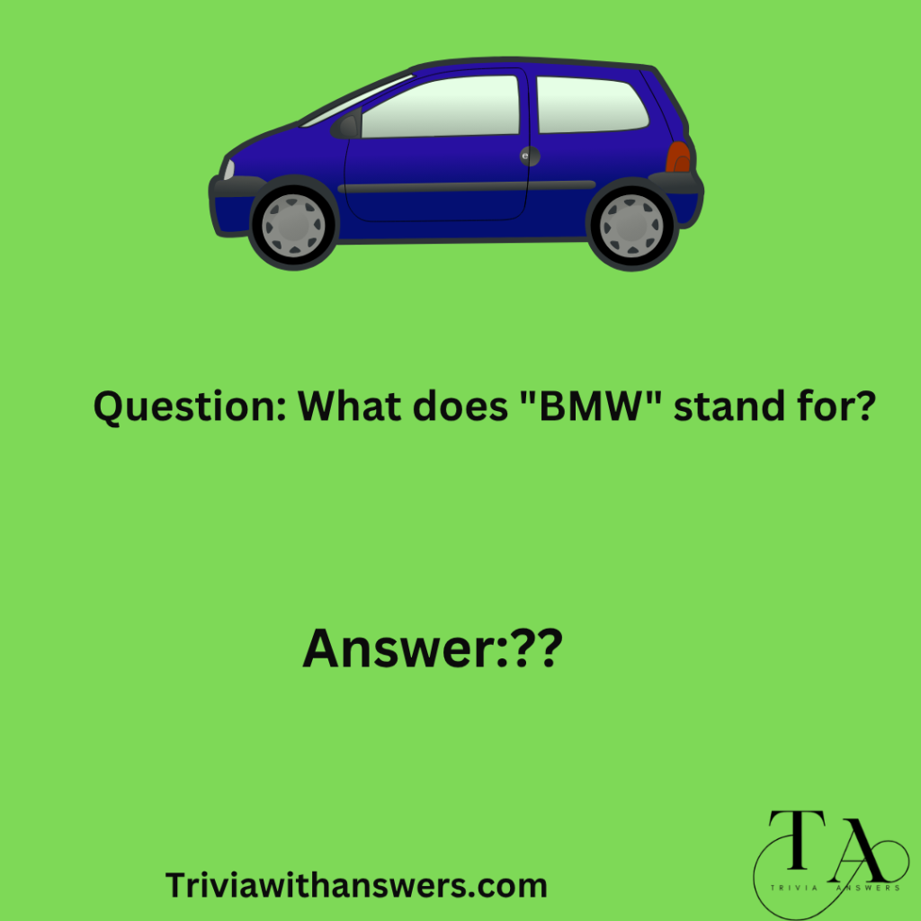 "Automotive trivia questions and answers"