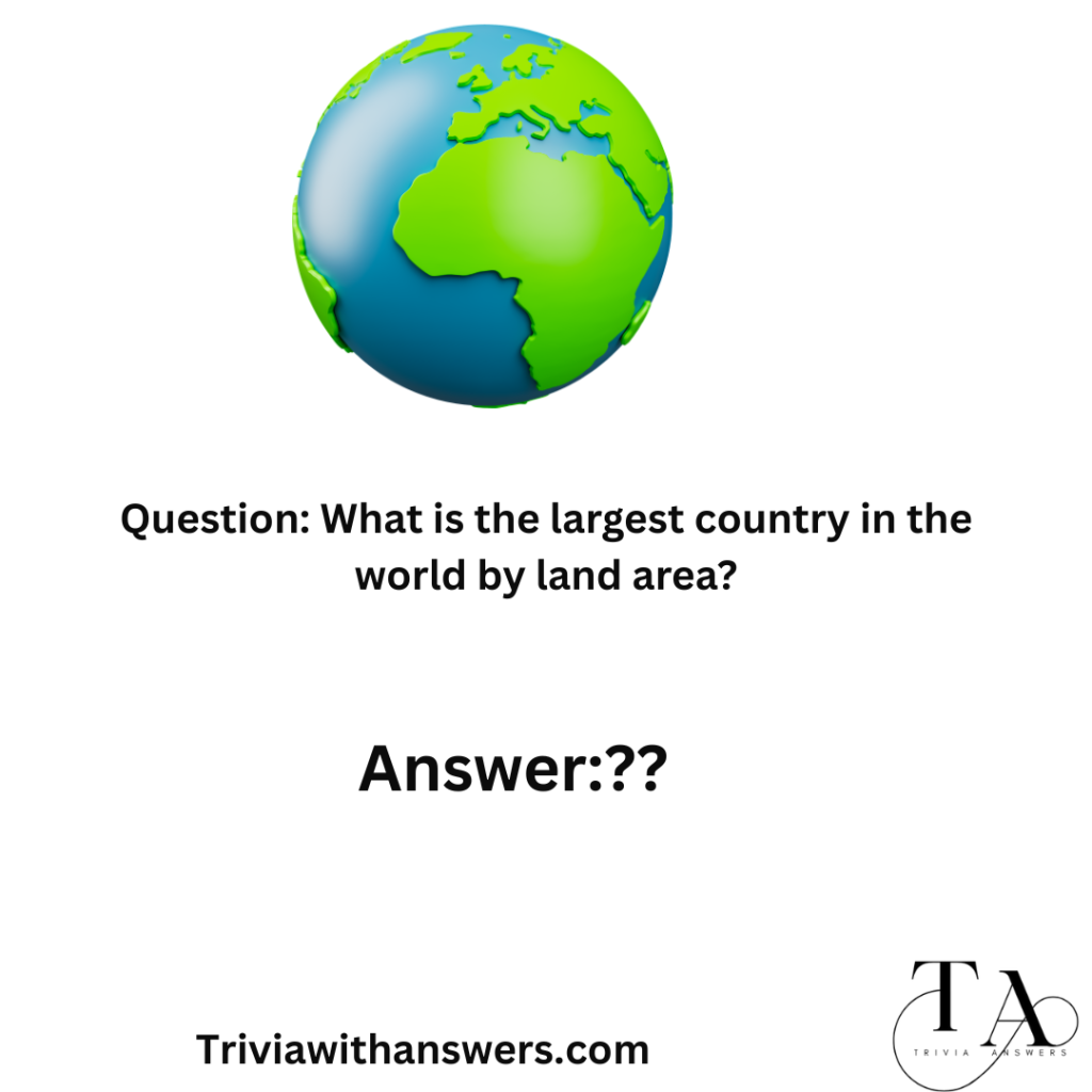"Geography Trivia Questions and Answers"