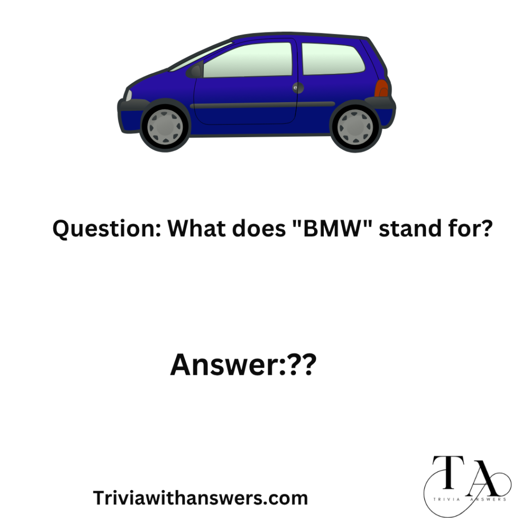 "Automotive trivia questions and answers"