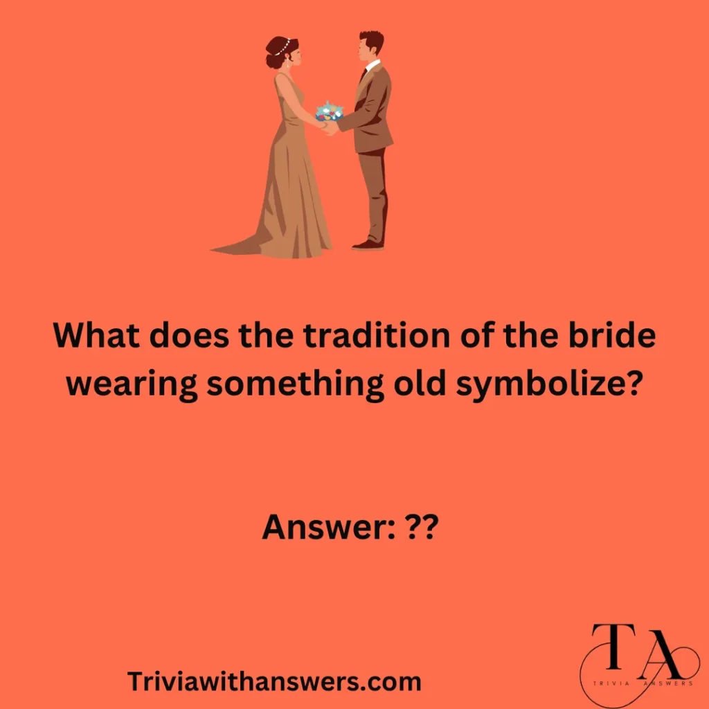 Wedding Tradition Trivia Questions and Answers"