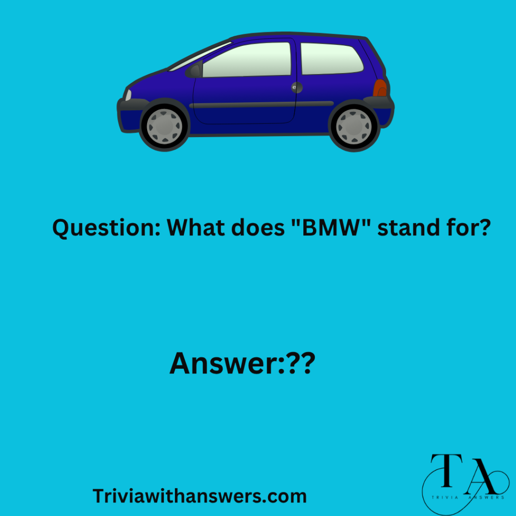 "Automotive trivia questions and answers"