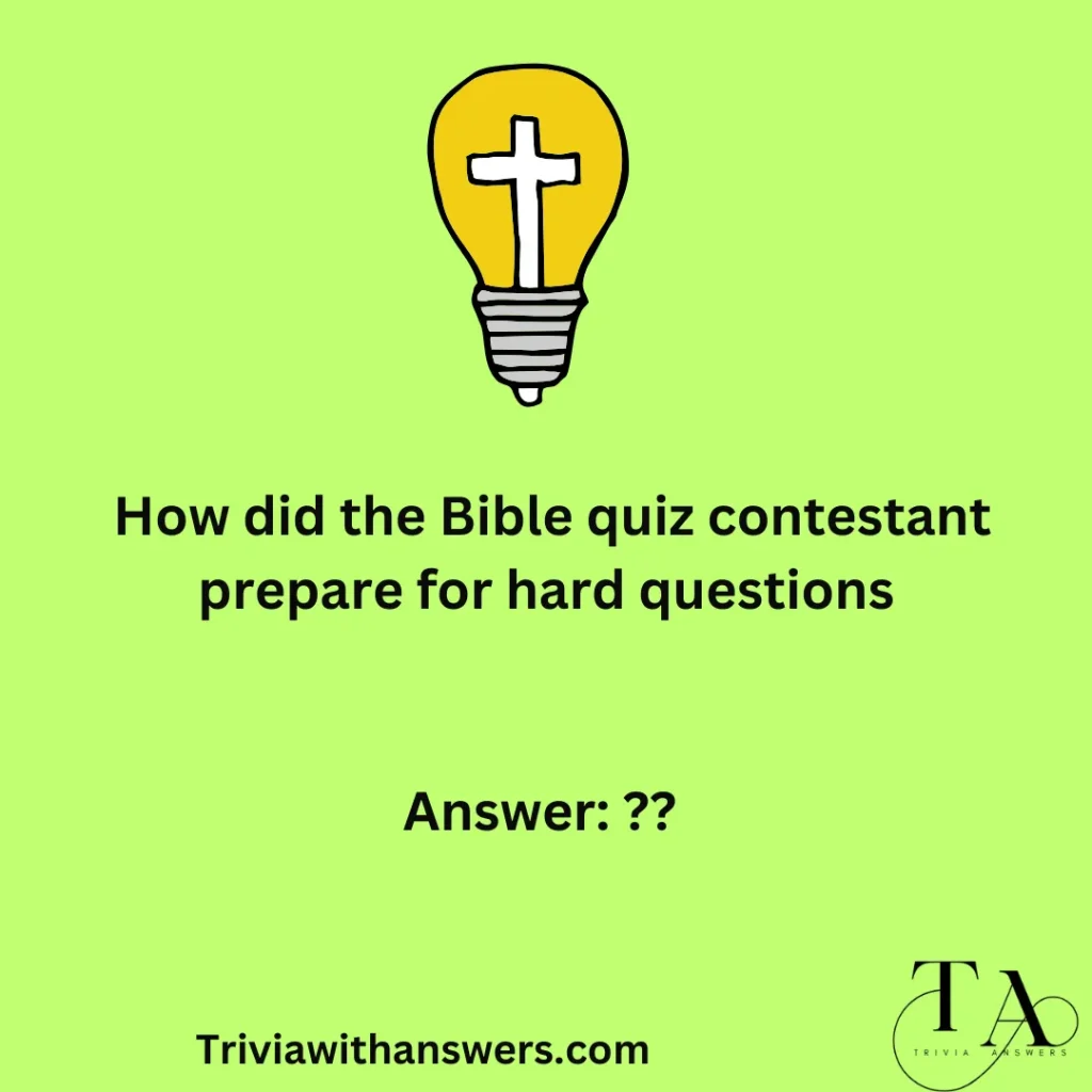 " Bible Trivia Questions & Answers"