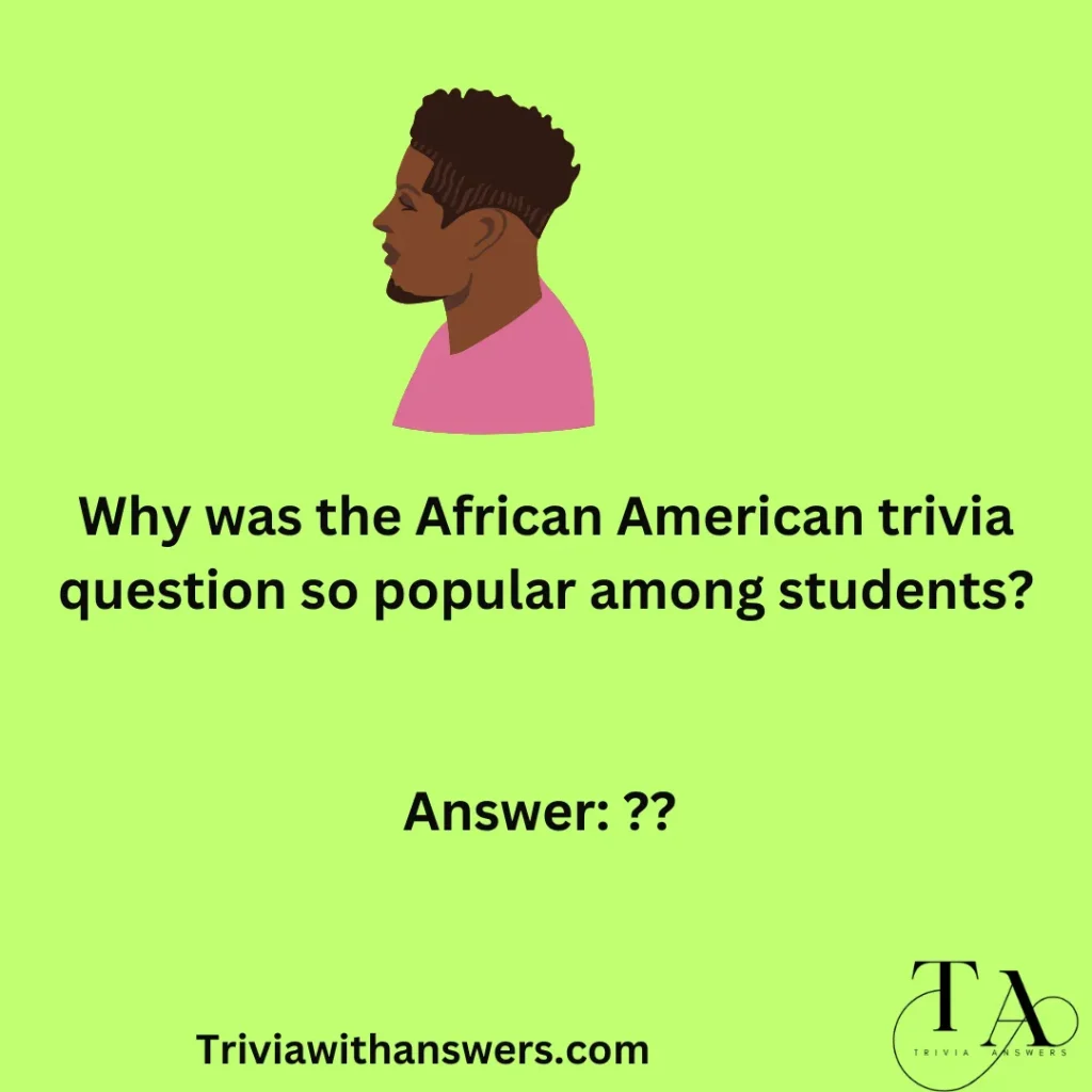 "African American Trivia Questions and Answers"