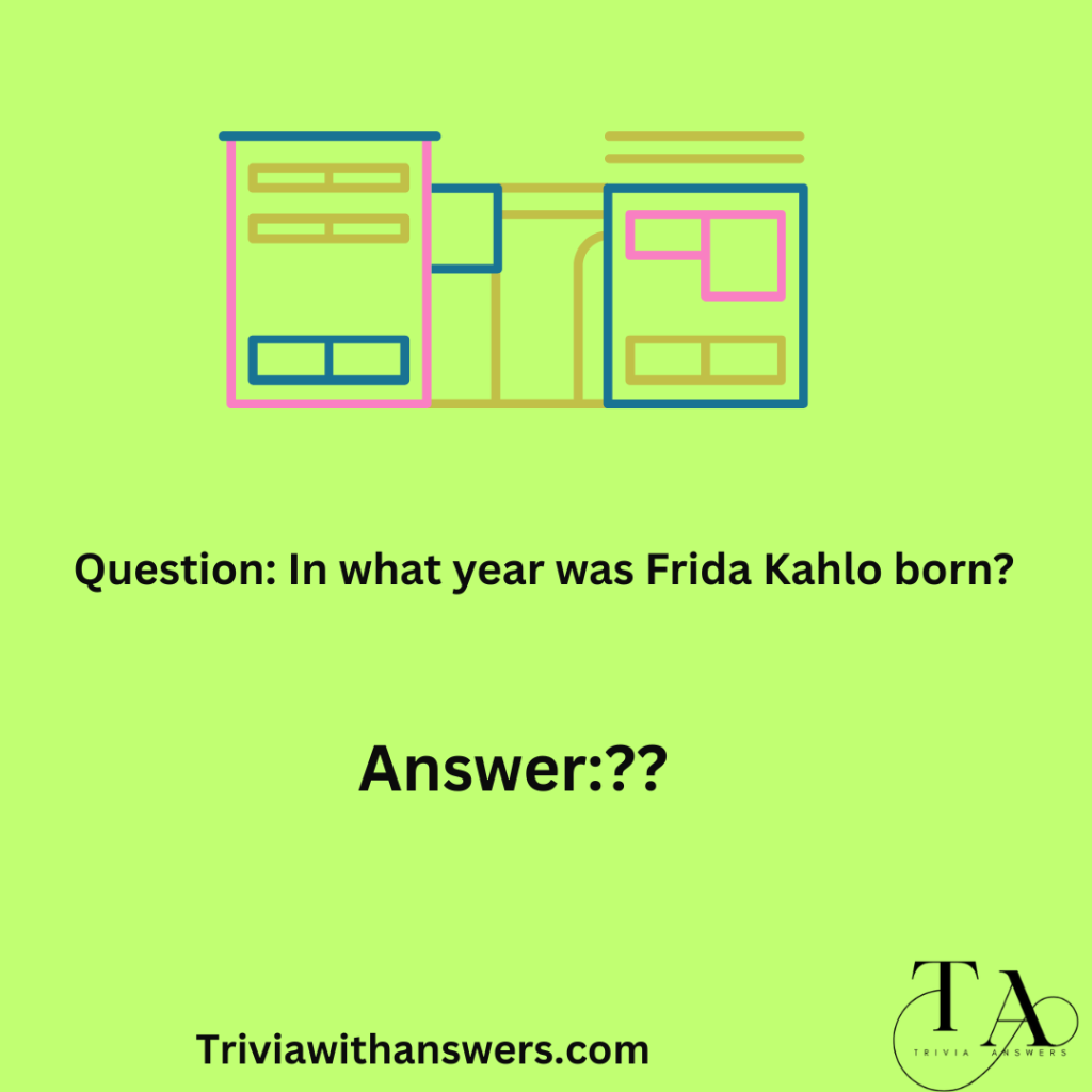 "Frida Kahlo Questions and Answers"