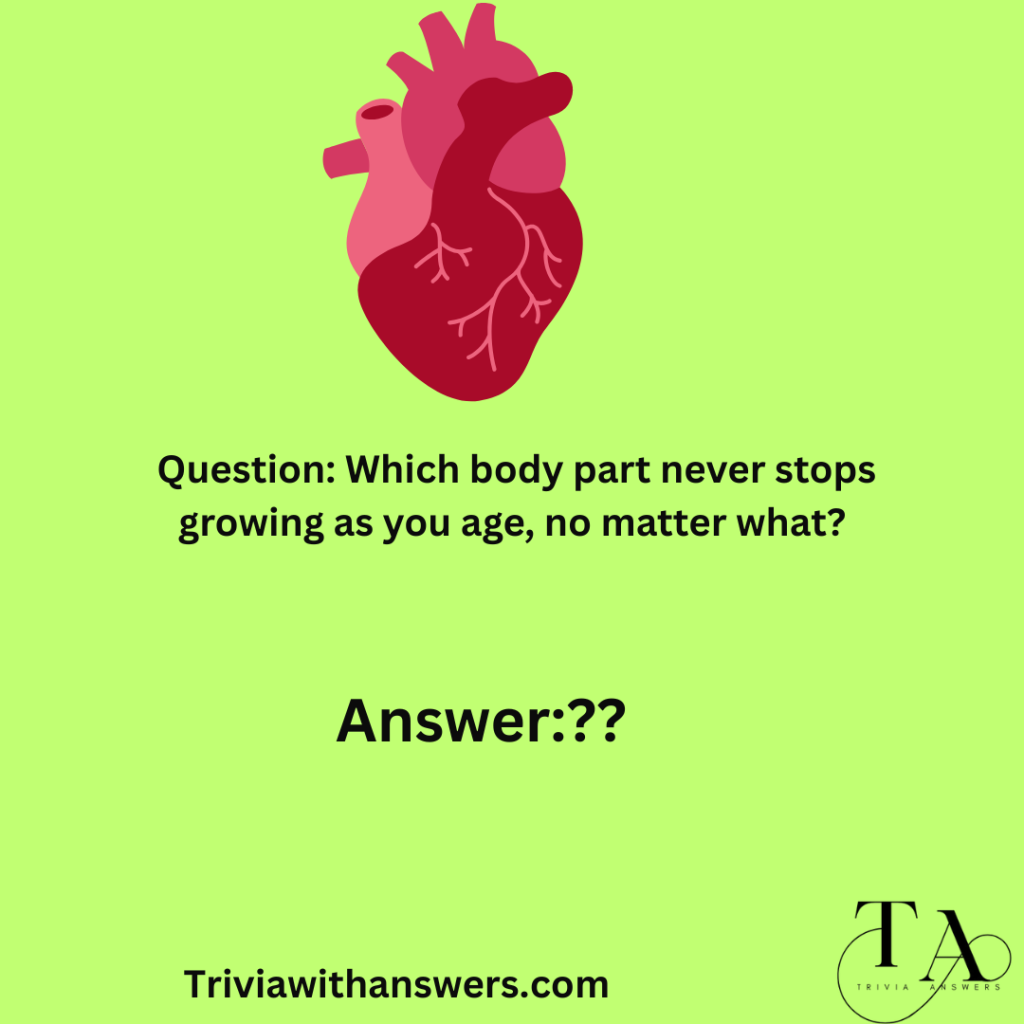 "Human Body Trivia Questions and Answers"