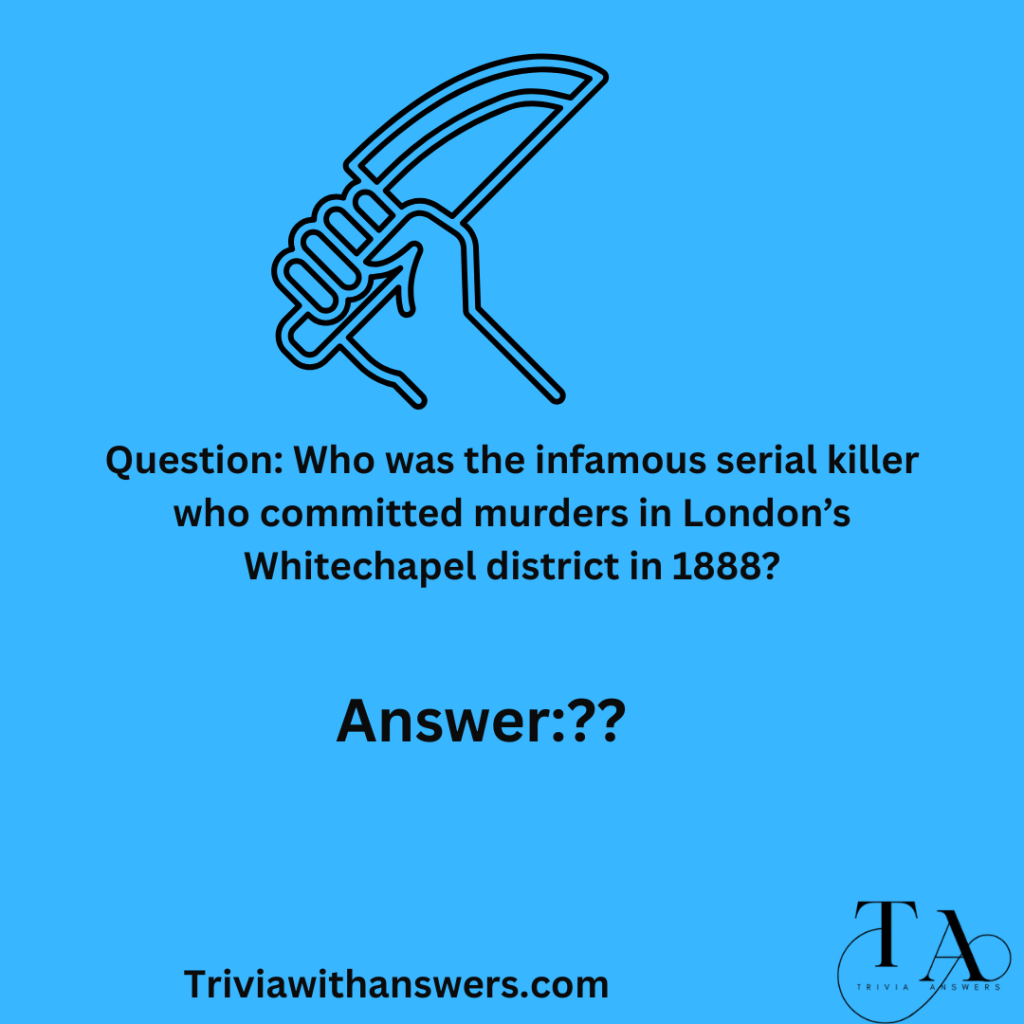 "Murder Trivia Questions and Answers"