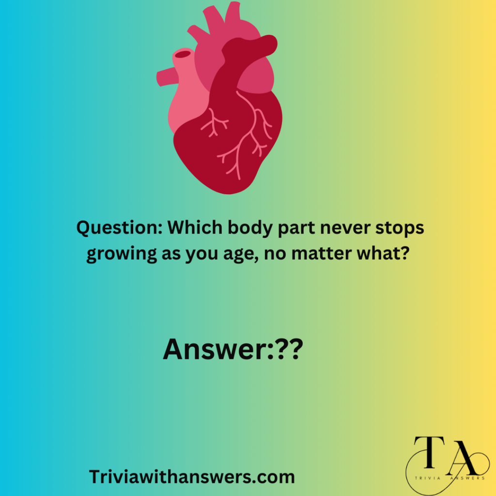 "Human Body Trivia Questions and Answers"