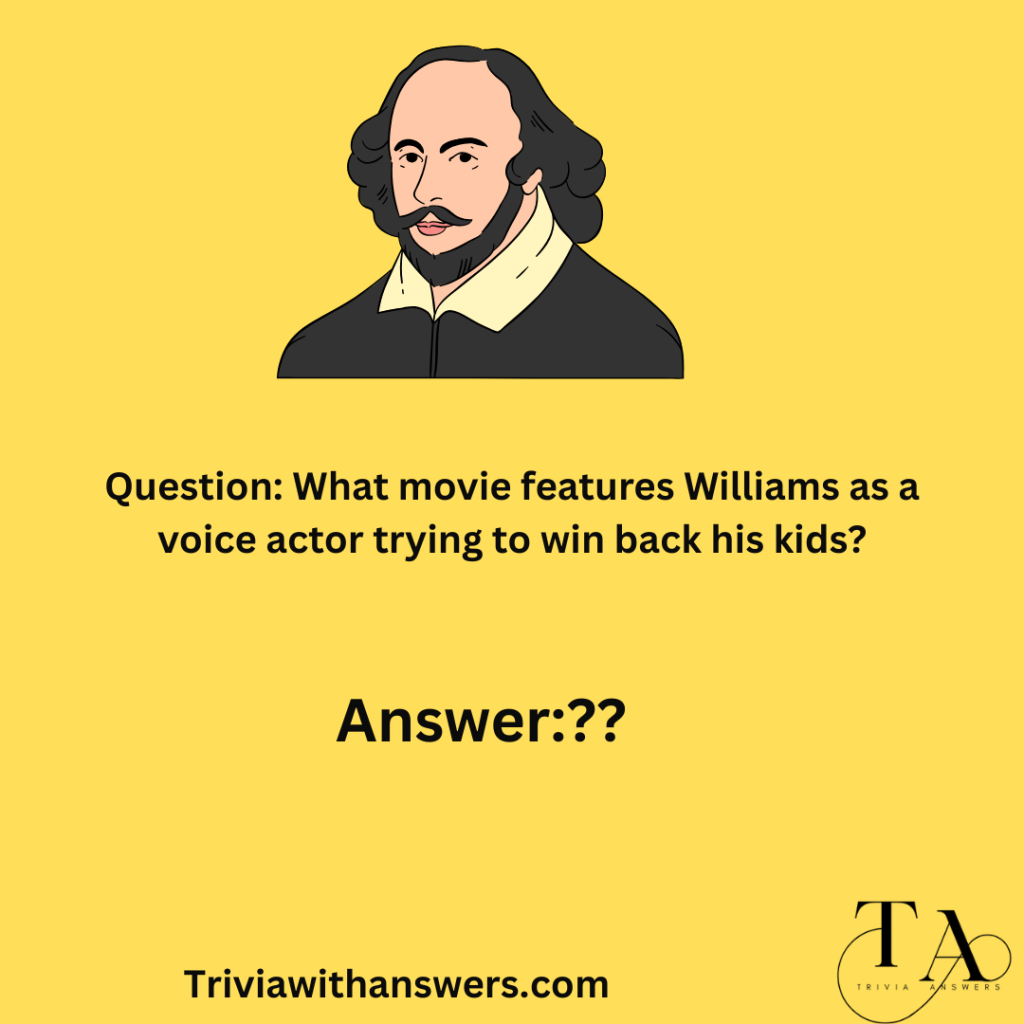 "Robin Williams Movies Trivia Questions and Answers"