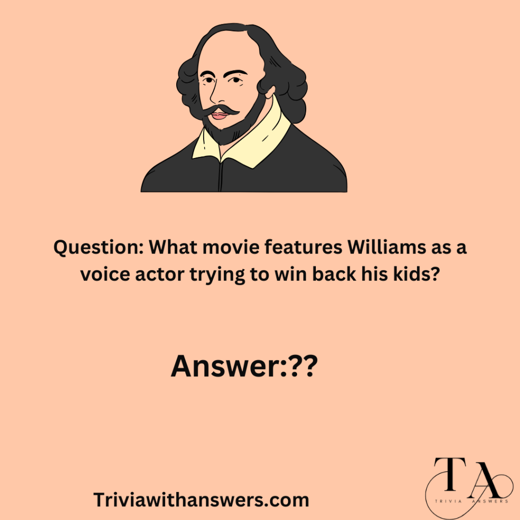 "Robin Williams Movies Trivia Questions and Answers"