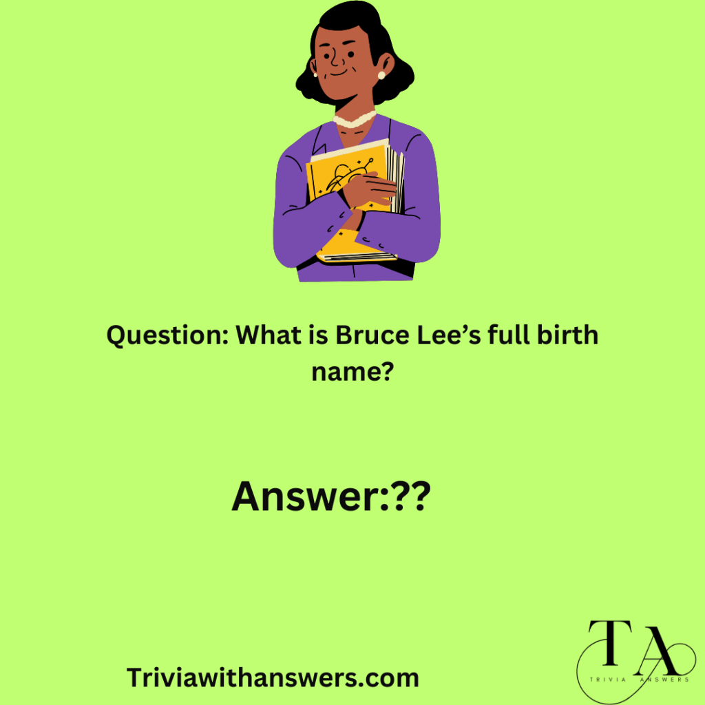 "Best Bruce Lee Trivia Questions Answers"