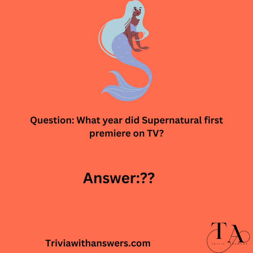 "Supernatural Trivia Questions and Answers"