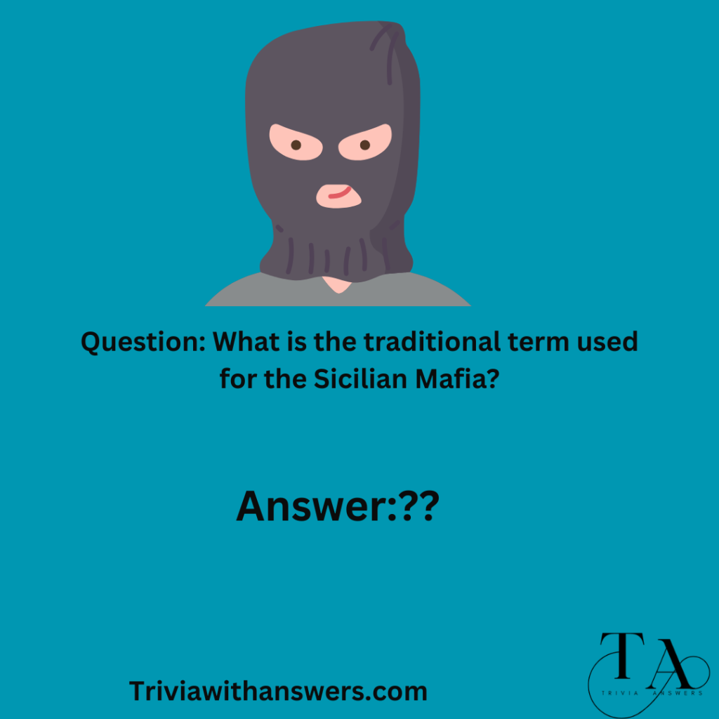 "Mafia Trivia Questions and Answers"