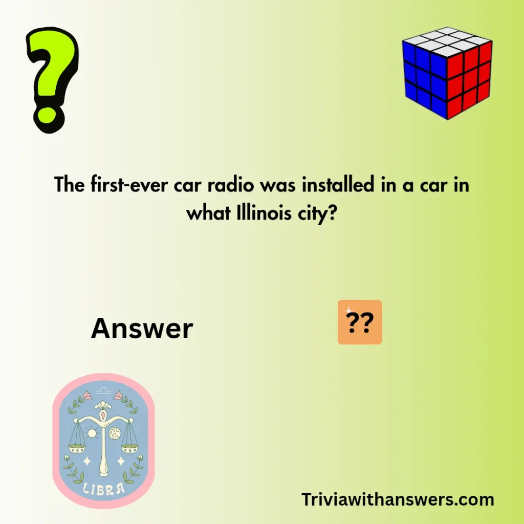 "Illinois Trivia Questions"