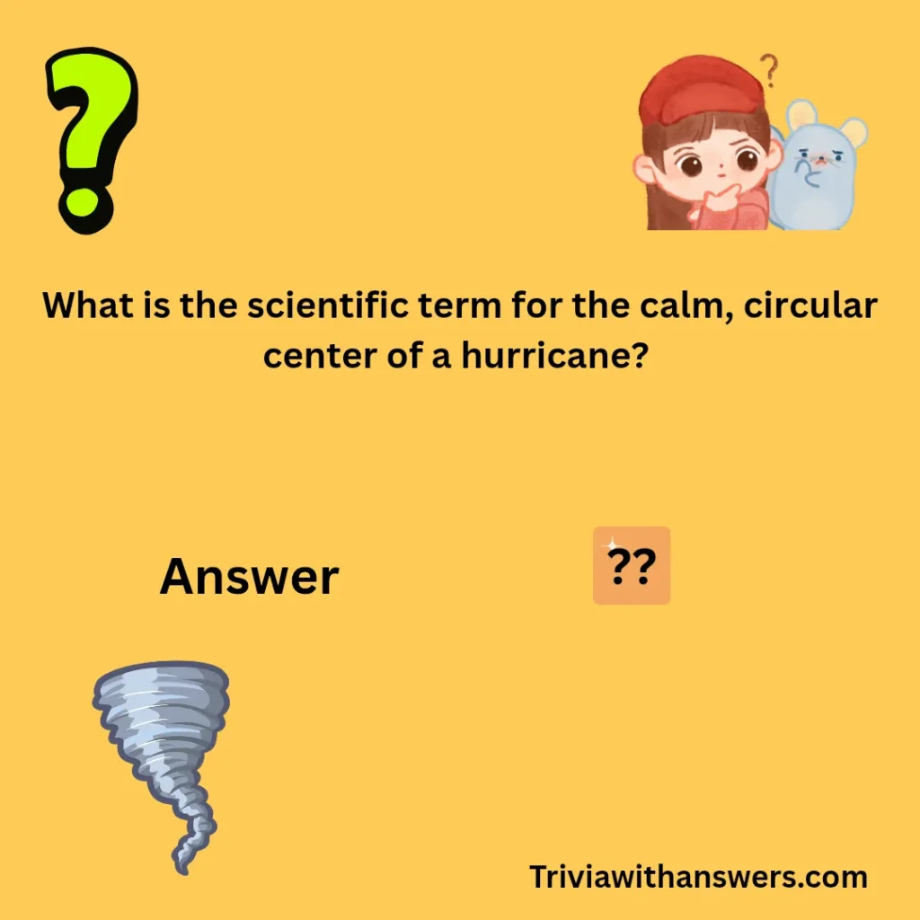 "Hurricane Trivia Questions"