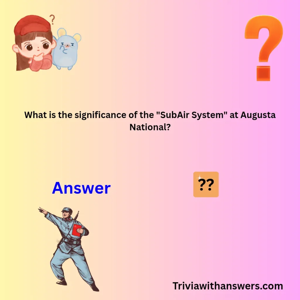 "Masters Trivia Questions"