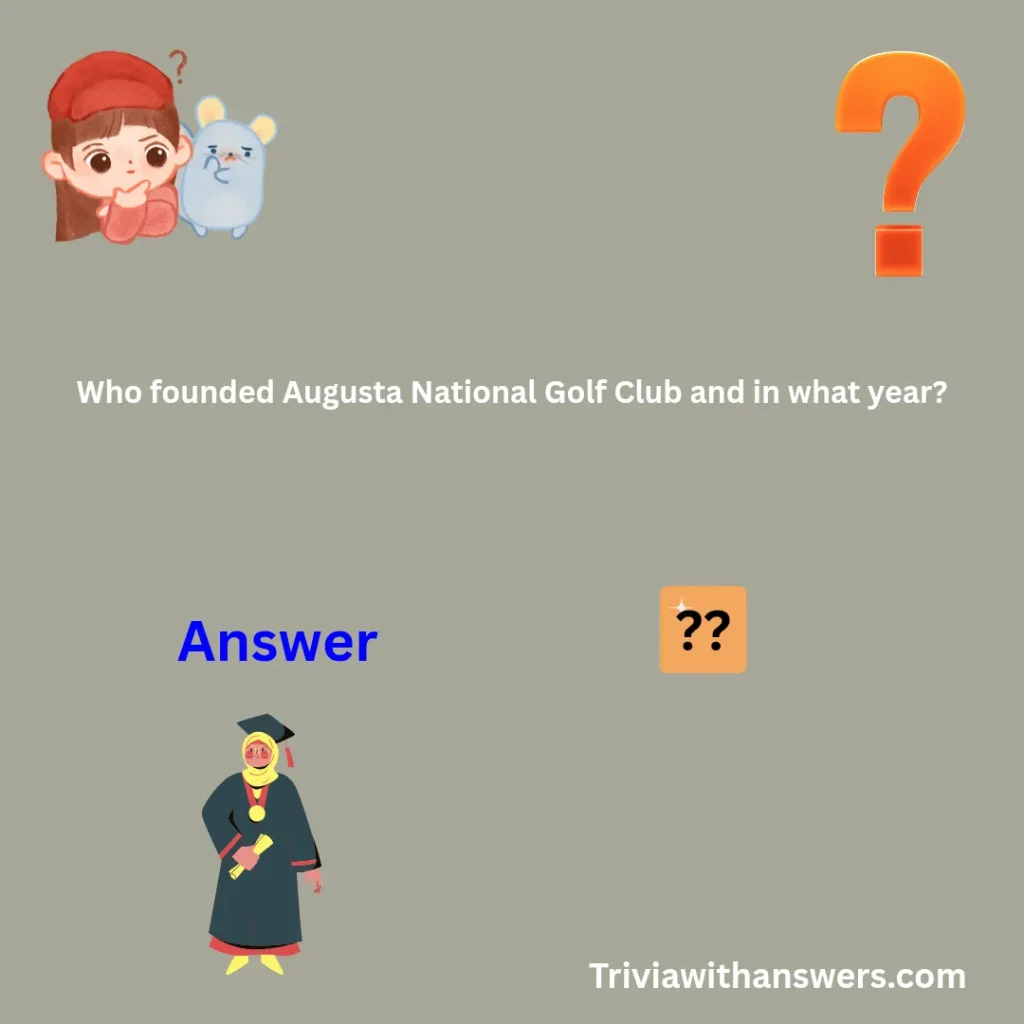 "Masters Trivia Questions"
