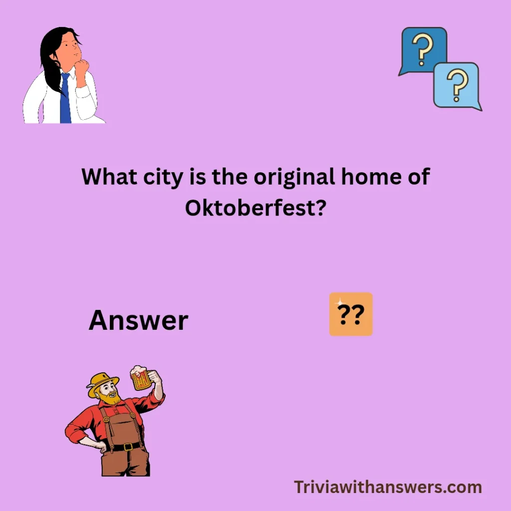 "Oktoberfest Trivia Questions"
