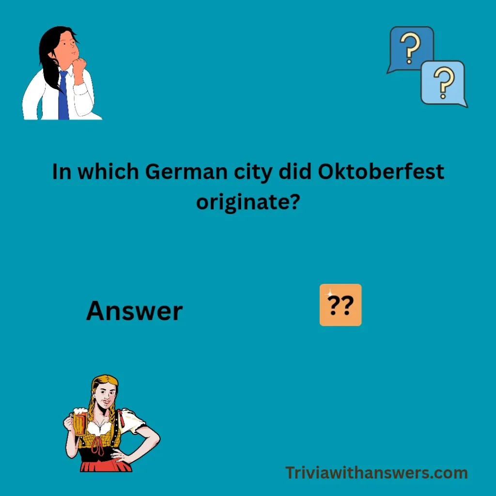 "Oktoberfest Trivia Questions"