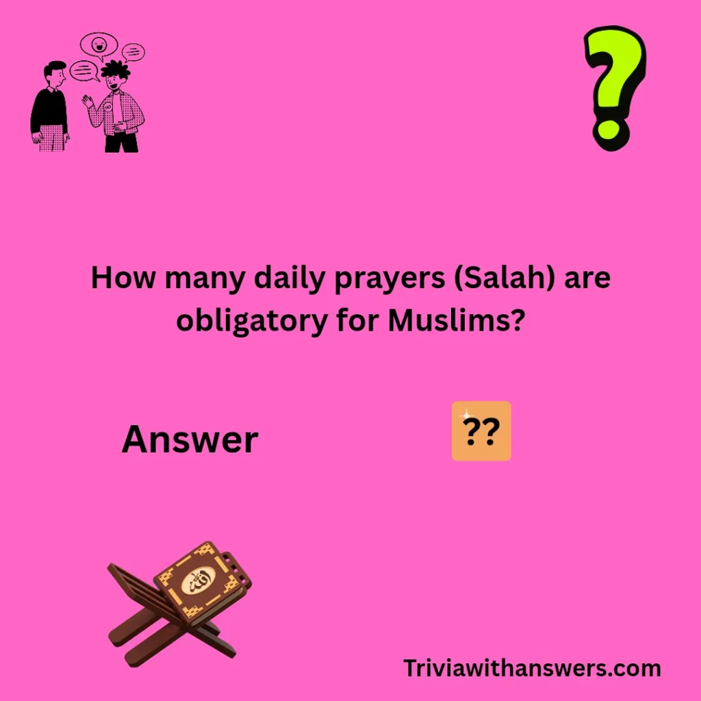 "Islamic Trivia Questions"