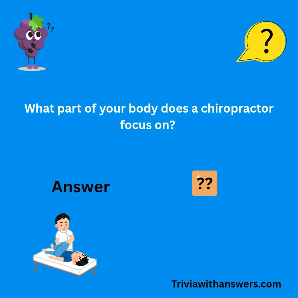 "Chiropractic Trivia Questions and Answers"