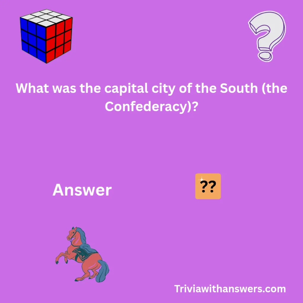 "Civil War Trivia Questions"