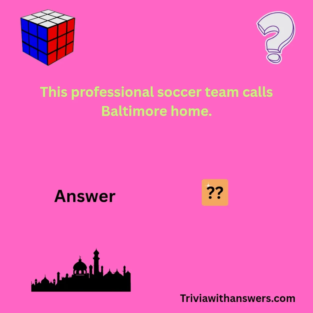 "charm city trivia Questions"