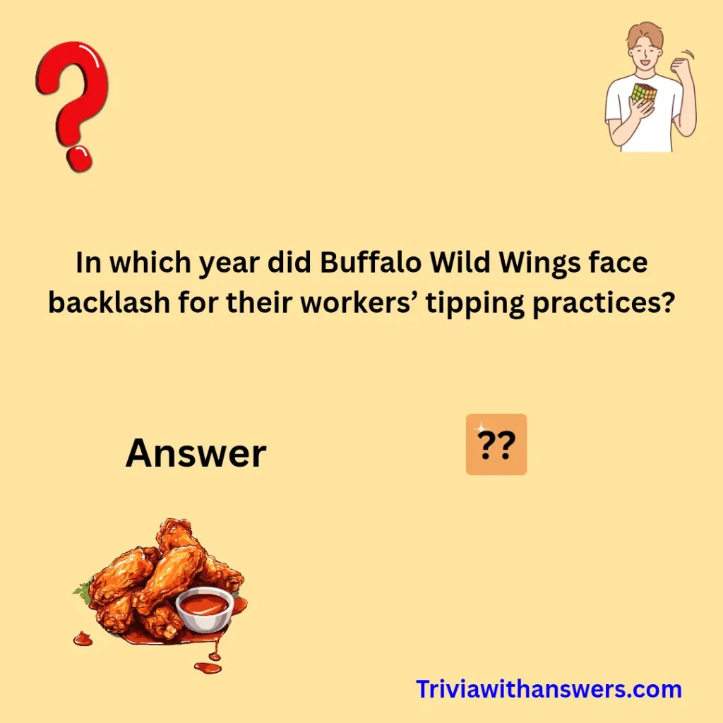 "Buffalo Wild Wings Trivia Questions"