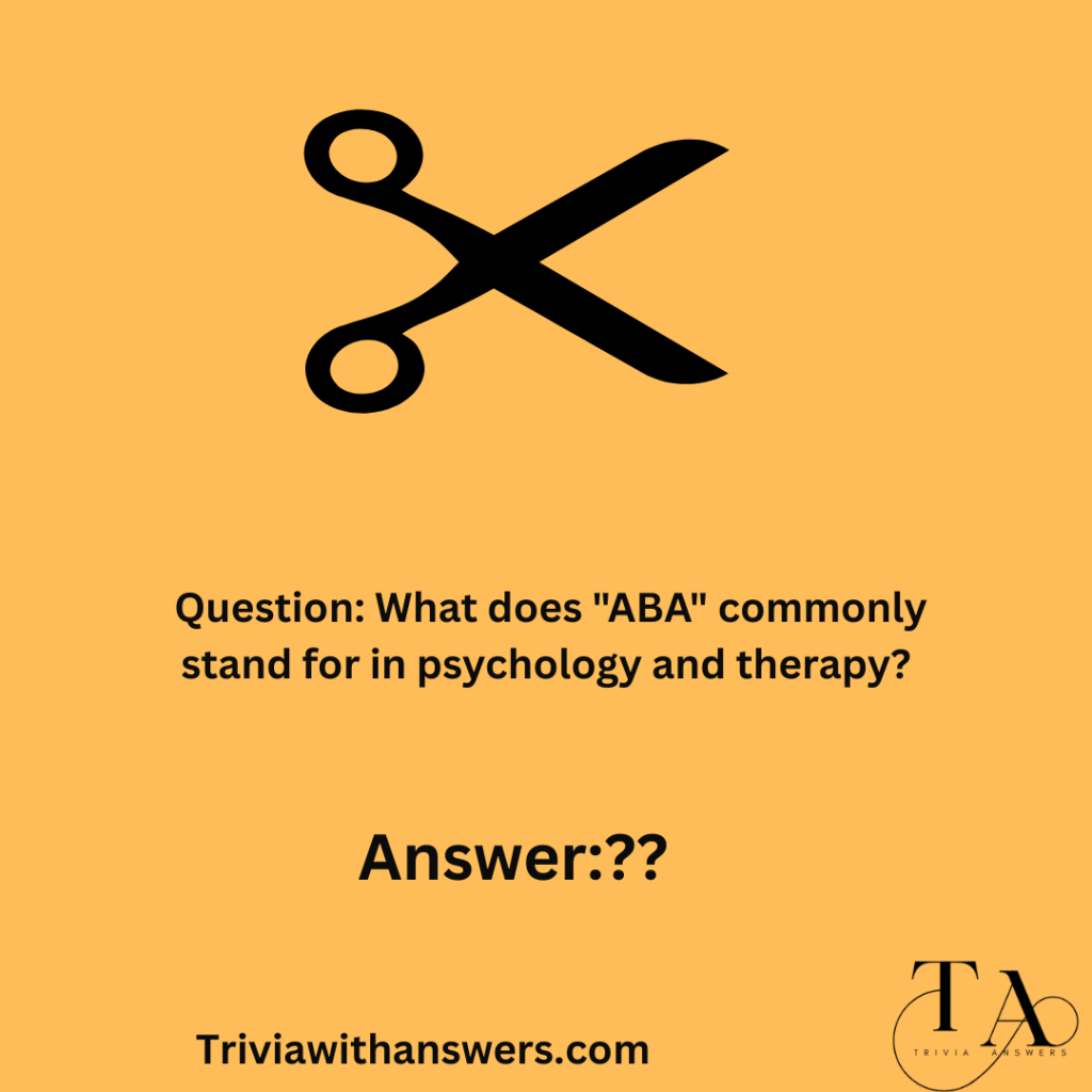 "Aba Trivia Questions and Answers"