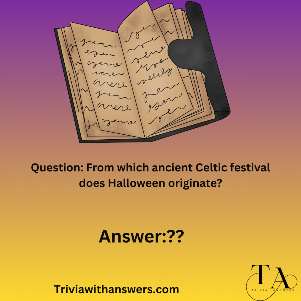 "Halloween History Trivia Questions"