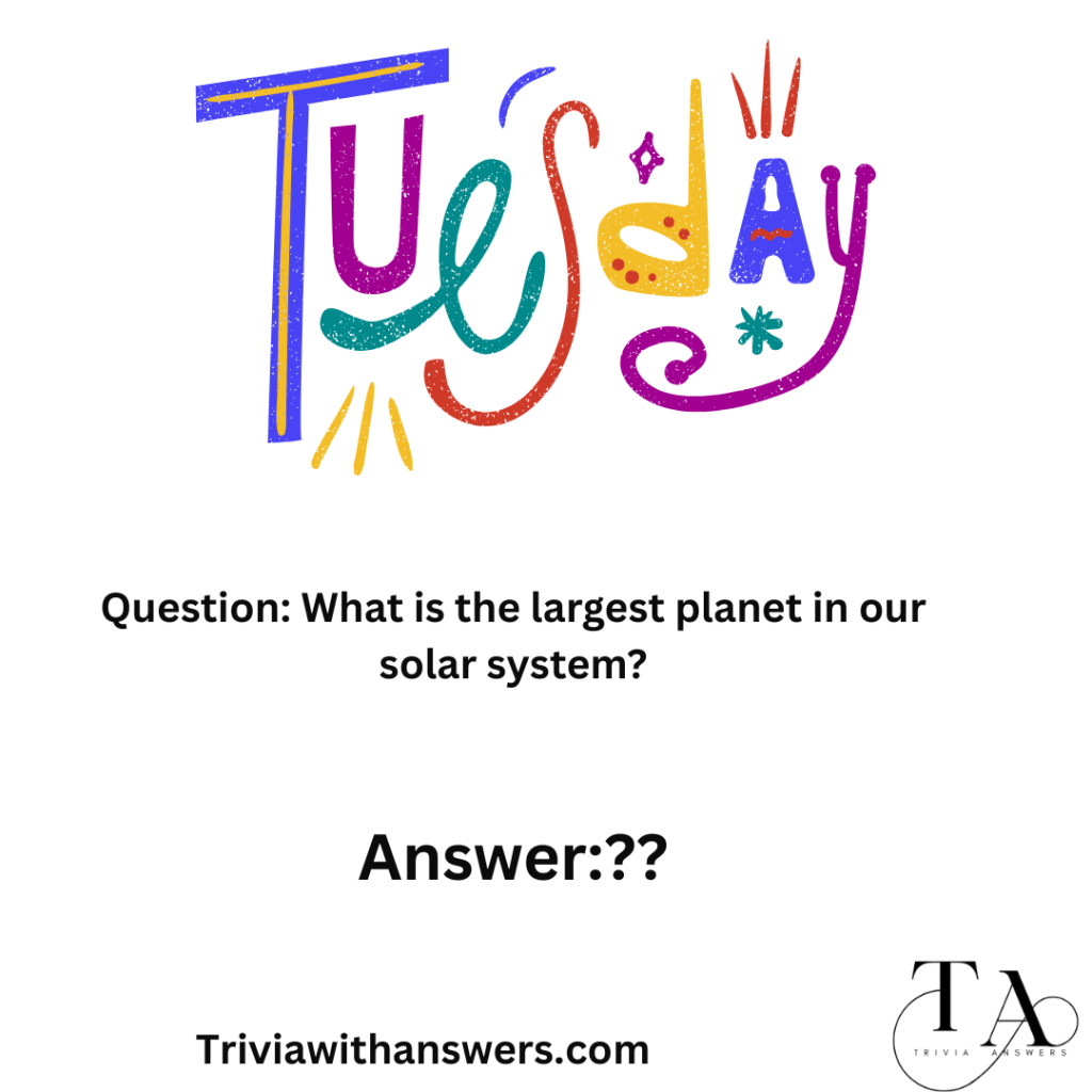 "Tuesday Night Trivia Questions and Answers"