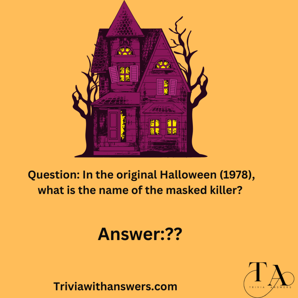 "Halloween Horror Movie Trivia Questions & Answers'"