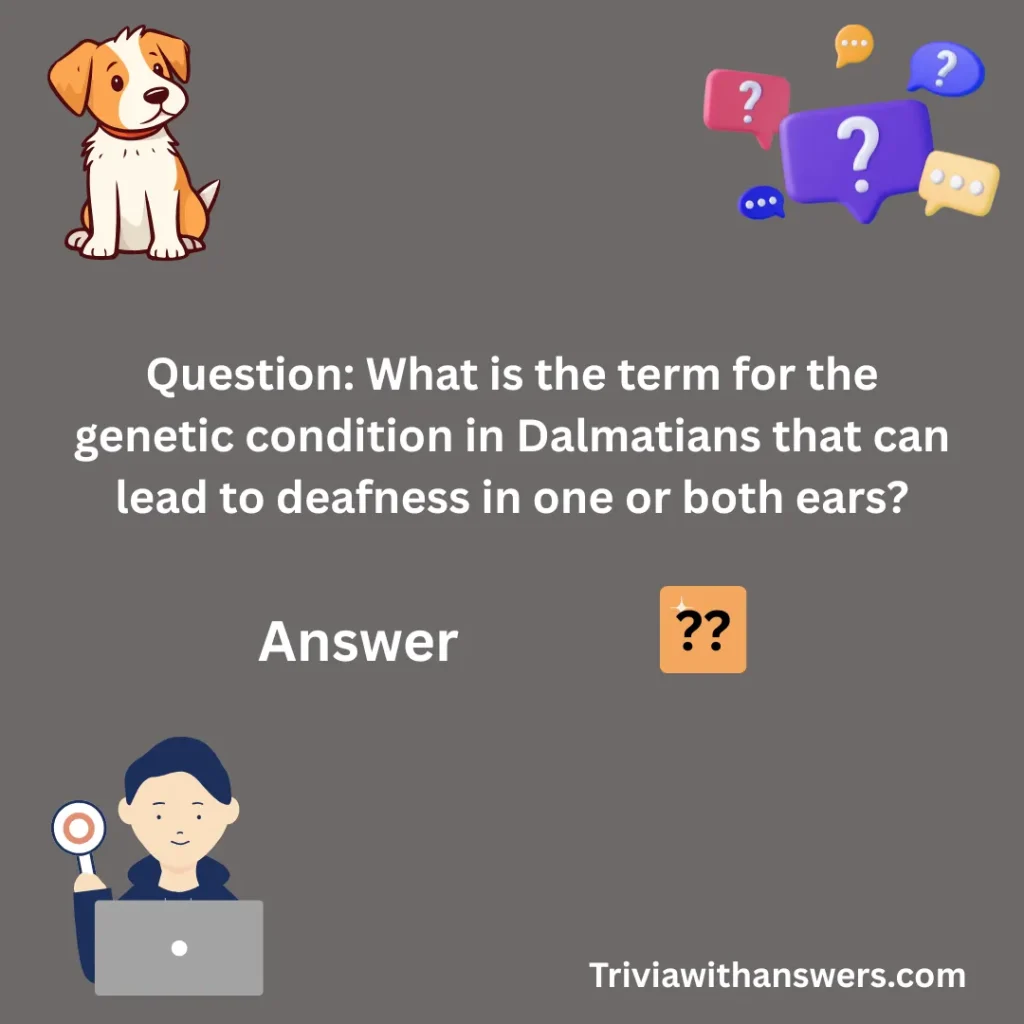 "Canine Trivia Questions With Answers"