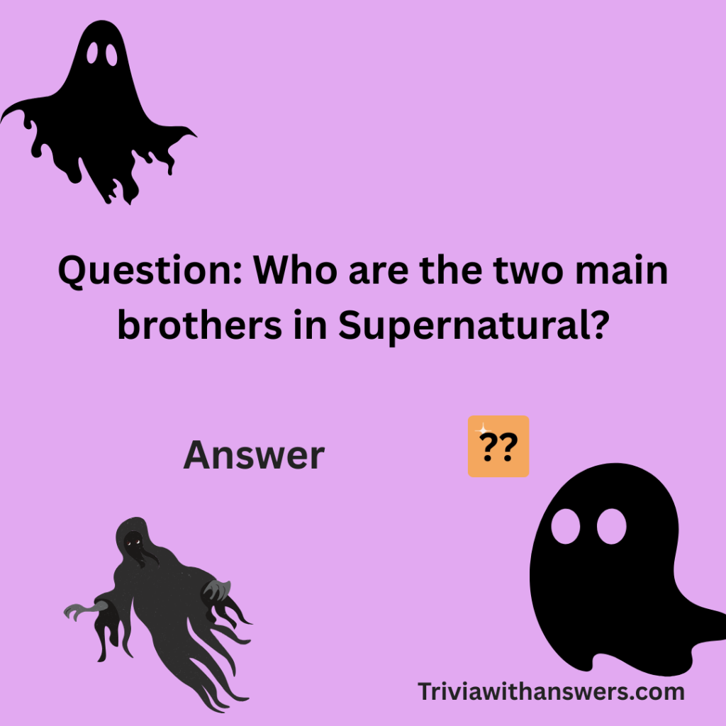 " Supernatural Trivia Questions and Answers"