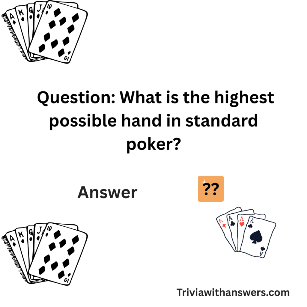 "Poker Trivia Questions and Answers"
